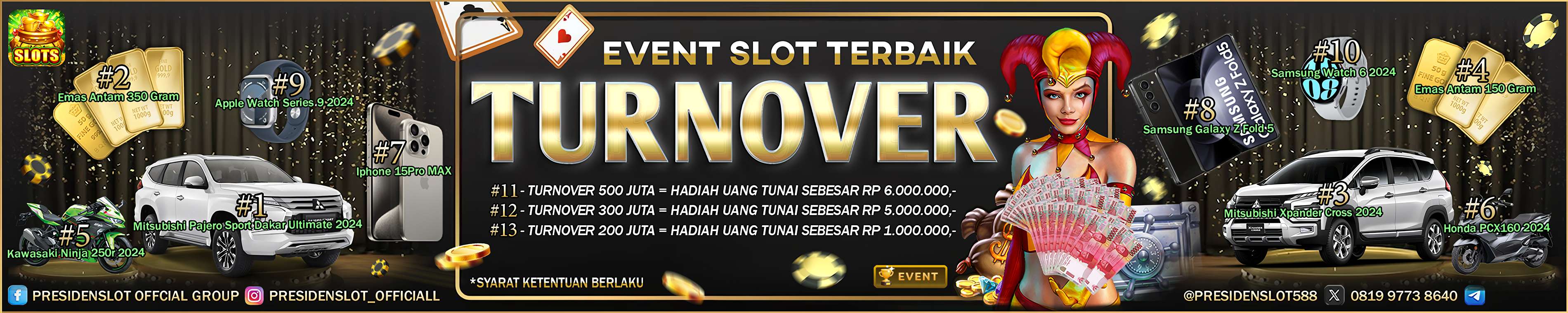 EVENT TURNOVER SLOT TERBAIK